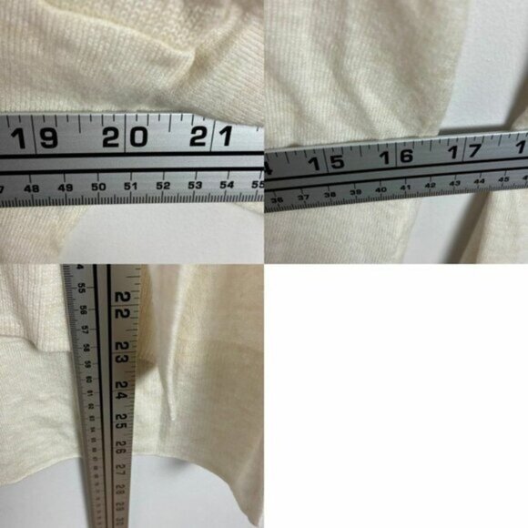 Toad and Co Merino Wool Tencel Knit Sweater Cream Jacinta Crew Neck Size Large L - Picture 10 of 11
